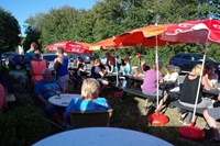 Barbecue. Camping golfzang,  familiecamping aan zee en dichtbij het strand en de duinen. Honden zijn toegestaan en het terrein is autovrij. www.campinggolfzang.nl